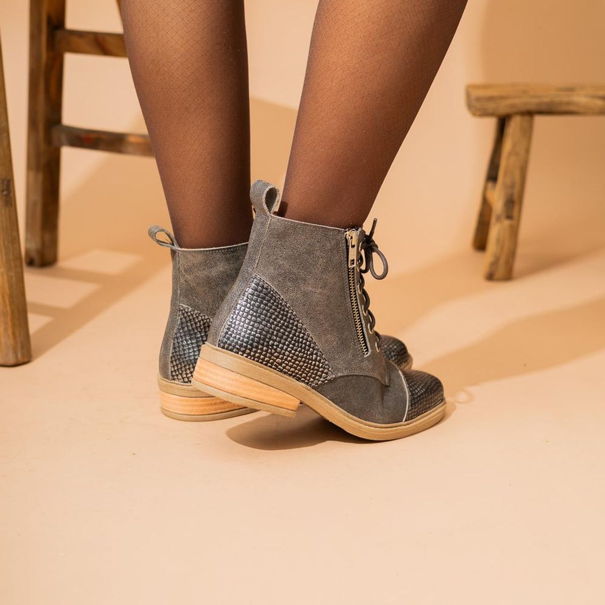 GIANI DAFIRENZE - Botin Mujer / Sotaqui Gris