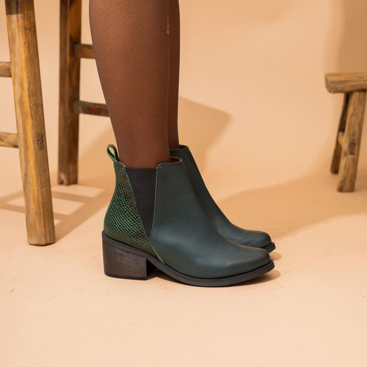 GIANI DAFIRENZE - Botin Mujer / Suiriri Verde Print