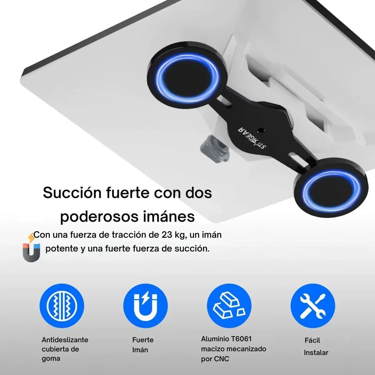 STAR GEAR - Soporte Magnético para Antena Starlink Mini  Aluminio Resistente, Instalación Fácil y Rápida