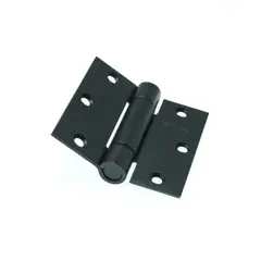 GENERICO - 2 Bisagras con resorte de 3,5″x3,5″. 3 mm espesor. Negro mate Stärk Design
