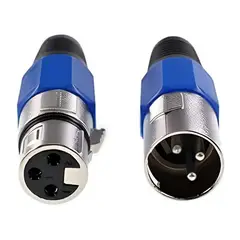 GEN - 2 Conectores Xlr Canon Repuesto Cable Microfono Guitarra Aux
