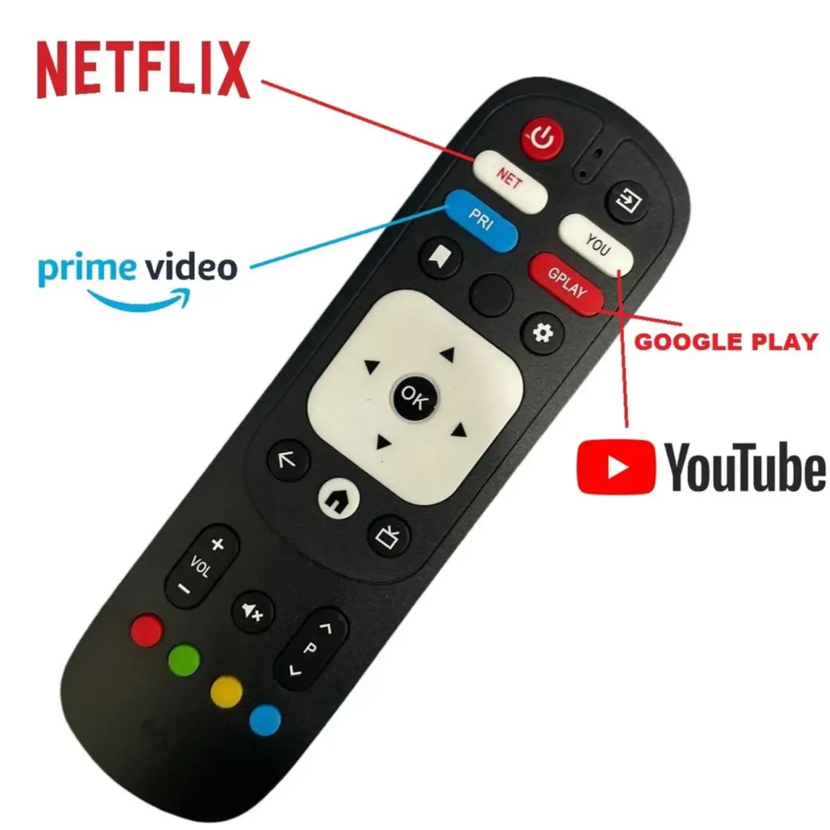 GENERICO - Control Remoto Para Jvc Smartv Lt-32kb127 Rm-c3287 Rm-c3570