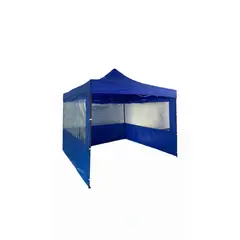 GENERICO - Lona Paredes Laterales Para Toldo Plegable 3x3 Azul Transparente