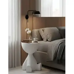 GENERICO - Mesa De Arrimo Multifuncional Con Compartimento Organizador 37x41