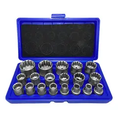 KAMASA - Juego 19pcs Dados Poligonales 12 - 8mm A 32mm