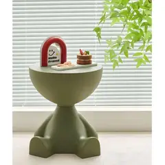 GENERICO - Mesa De Arrimo Multifuncional Con Compartimento Organizador 37x41