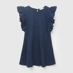 COLLOKY - Vestido Niña Algodón Azul