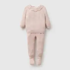 COLLOKY - Conjunto Tejido Rosa Viejo Niña Rn a 6-9M