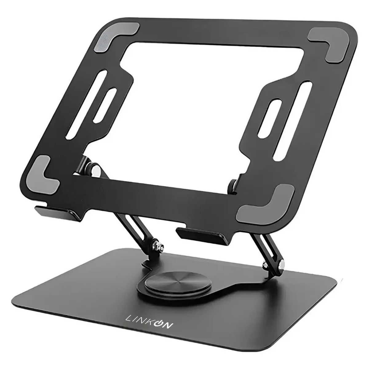 GENERICO - Soporte Base Aluminio Para Notebook Macbook Giro 360 Linkon