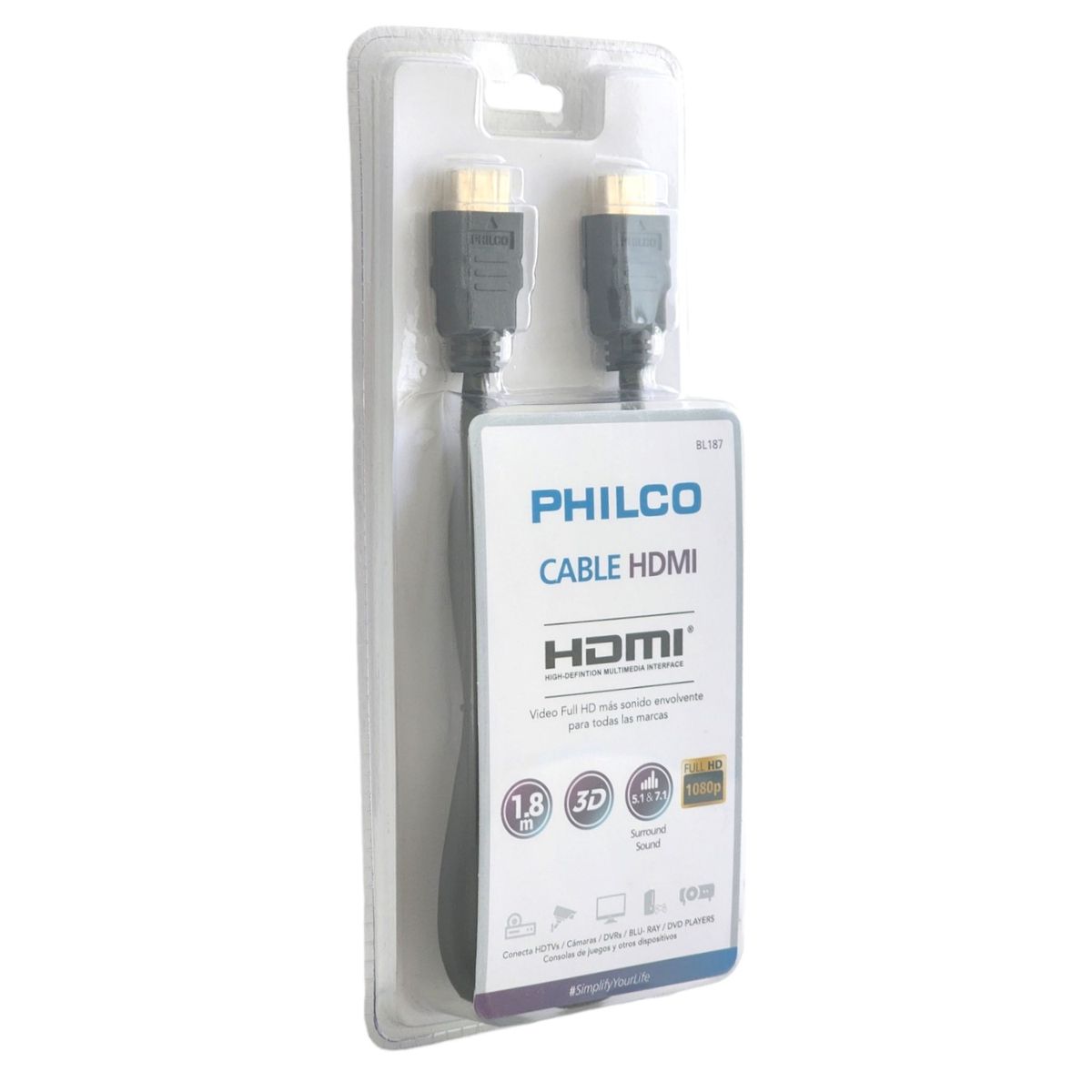 PHILCO - Cable Hdmi 1.8mts Philco Full HD v1.4