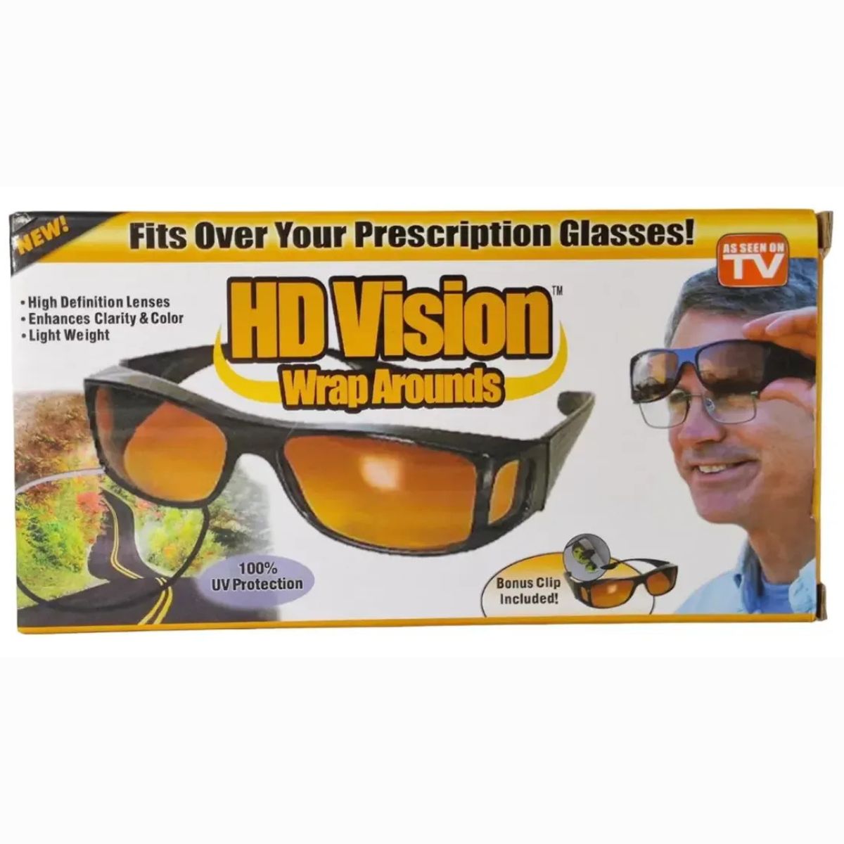 GENERICO - Par Lentes HD Visión Wrap Around