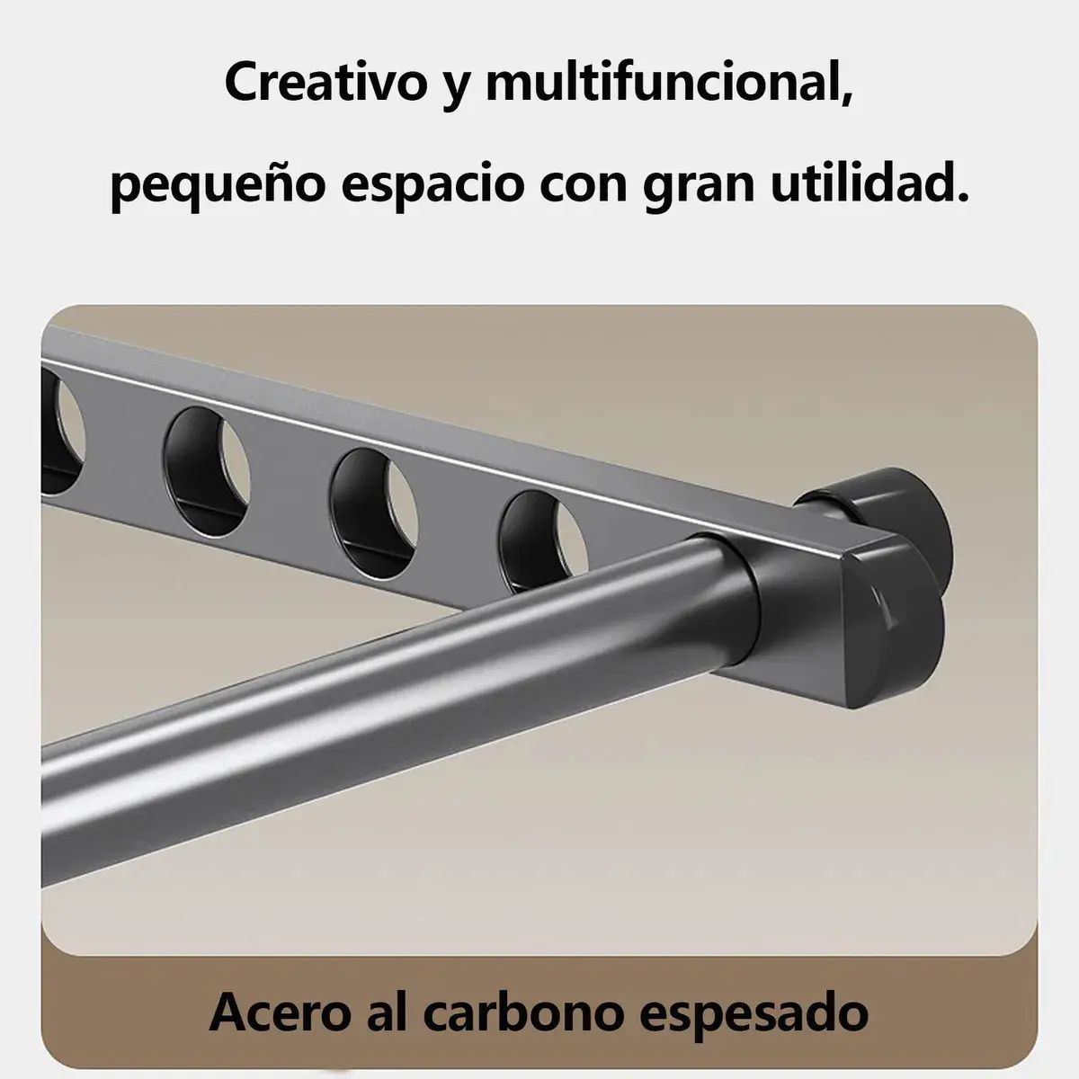 GENERICO - Tendedero Plegable Para Colgar Ropa 2 Perchas Y Ganchos