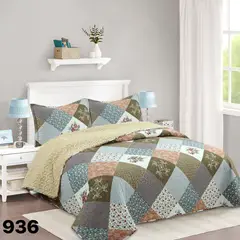 GENERICO - CUBRECAMA QUILT SHERPA POLIALGODON CHIPORRO ULTRA SUAVE
