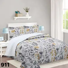 GENERICO - CUBRECAMA QUILT SHERPA POLIALGODON CHIPORRO ULTRA SUAVE