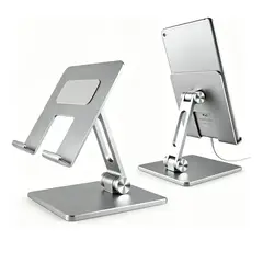 GENERICO - Soporte Base Porta Celular Para iPad Tablet Escritorio Aluminio