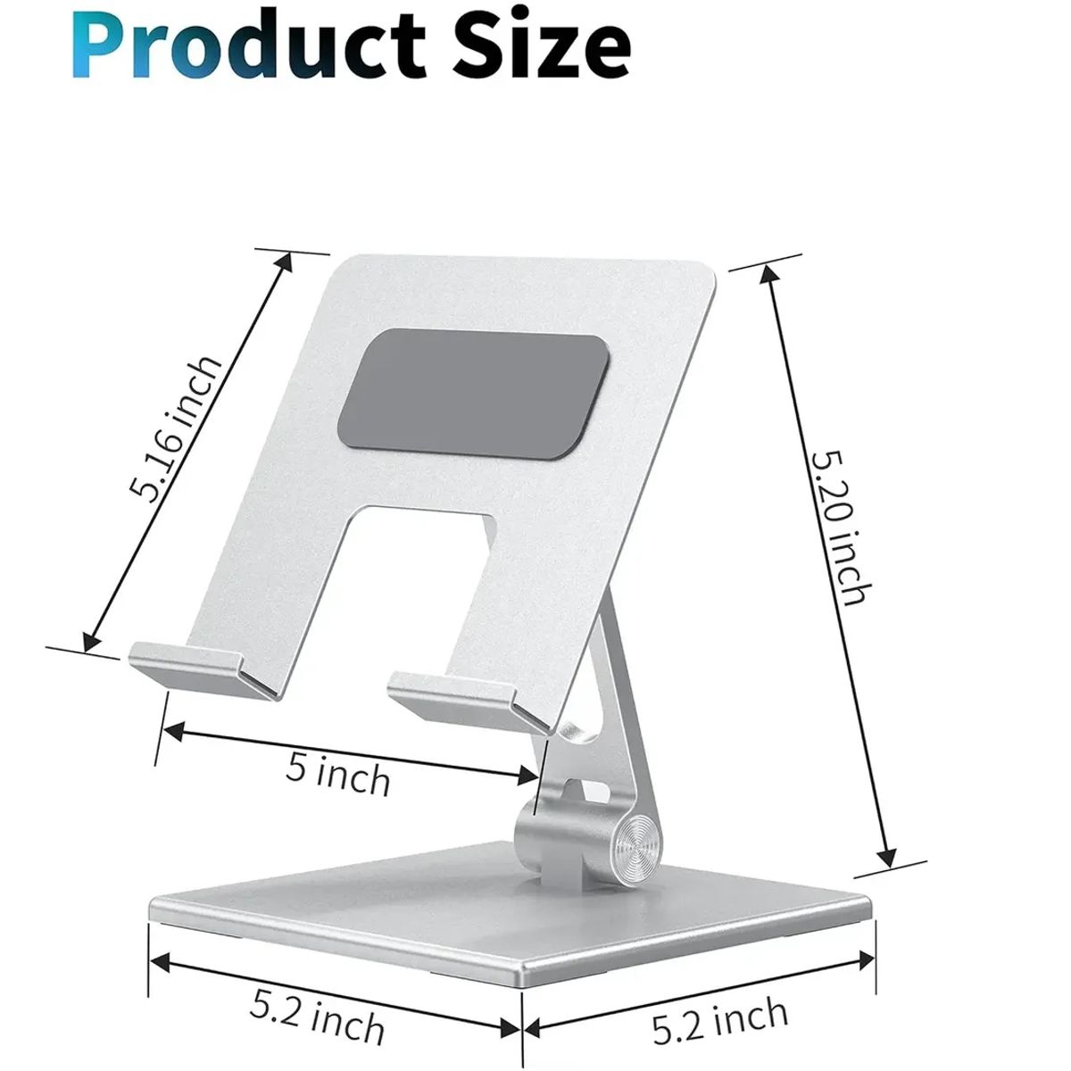 GENERICO - Soporte Base Porta Celular Para iPad Tablet Escritorio Aluminio