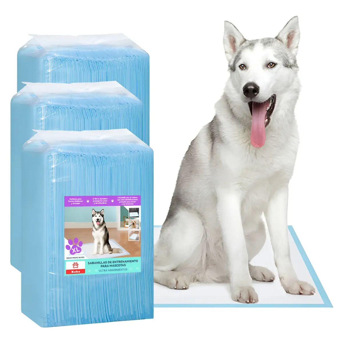 GENERICO - 90 Pañales Sabanillas Entrenamiento Perro Mascota Xl 90x60cm