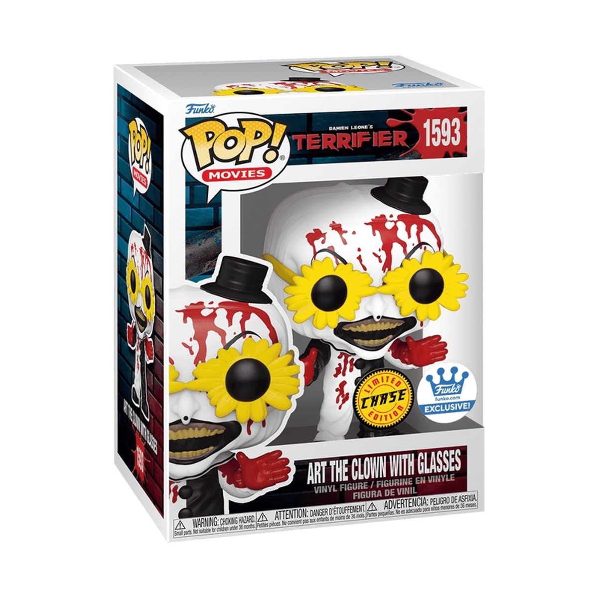 FUNKO - Funko Pop Terror – Art El Payaso 1593 Chase + Protector