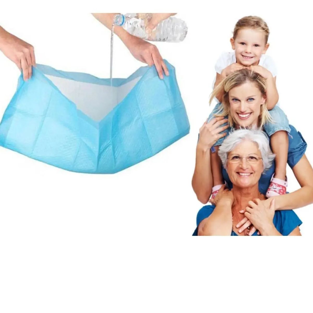 GENERICO - 80 Protector Cama Sabanila Panales Sabanillas Adultos 60x90
