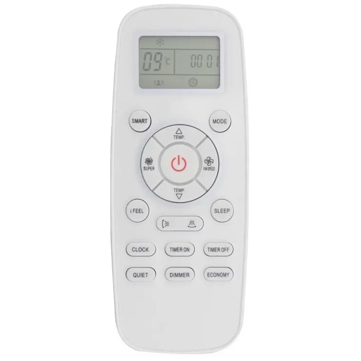 GENERICO - Control Remoto Para Clark Inverter Hisense 12000 9000 18000