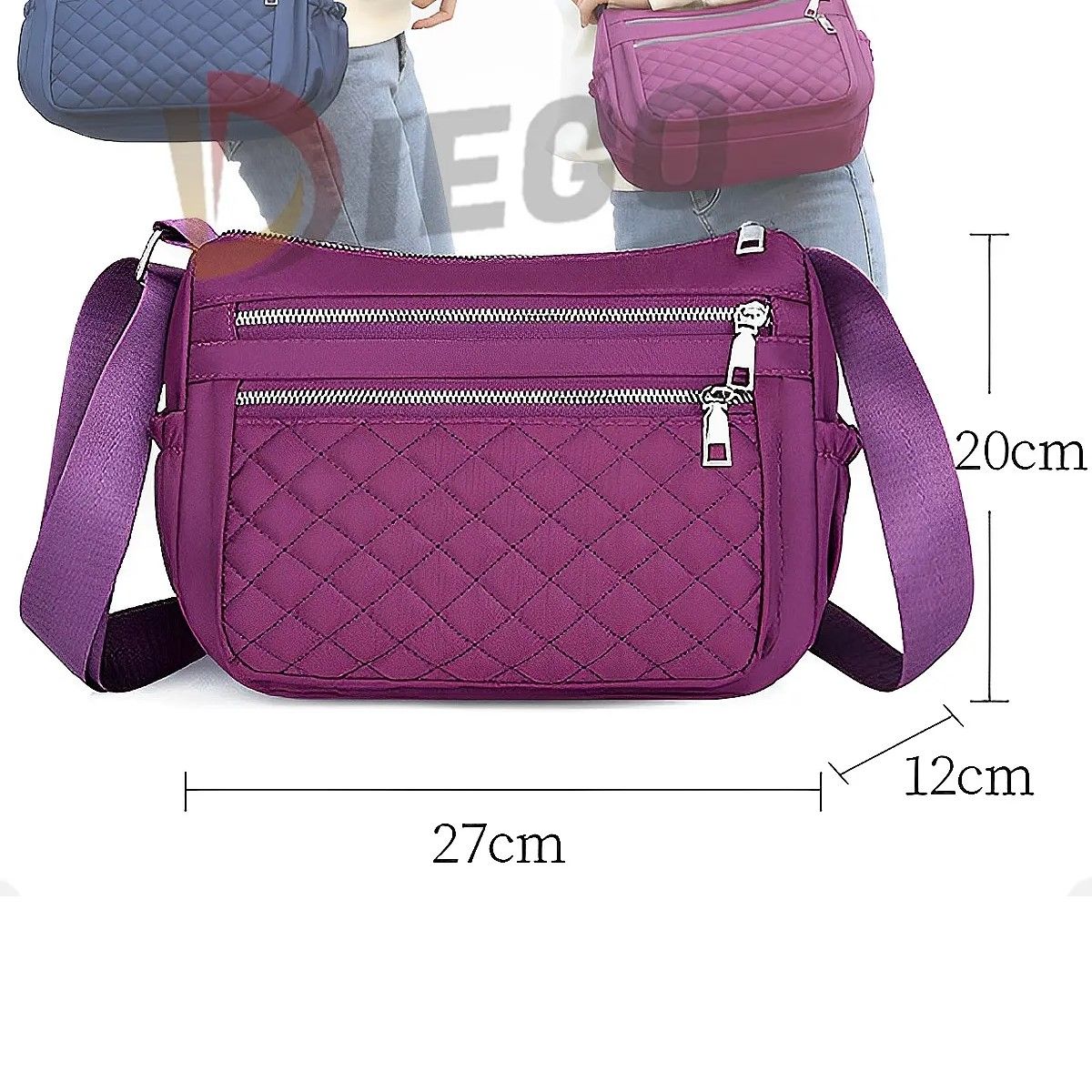GENERICO - Bolso Cruzado Para Mujer Bandoleras Múltiples Bolsillos BELUG