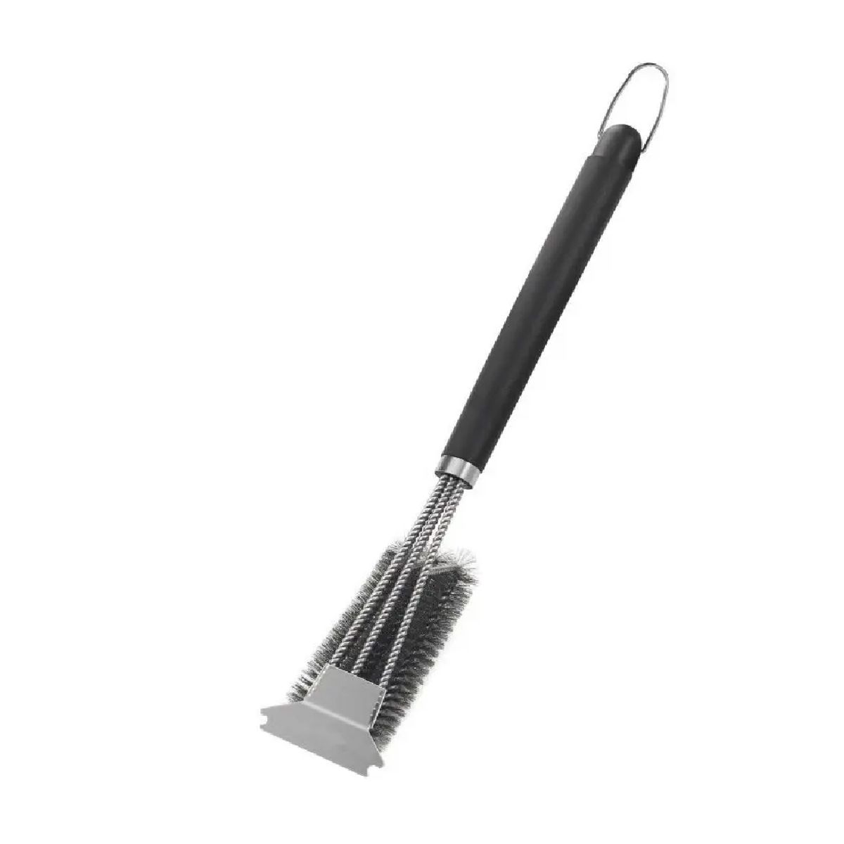GENERICO - Pack Set Asado Parrilla 10 Uds + Cepillo Inox De Limpieza