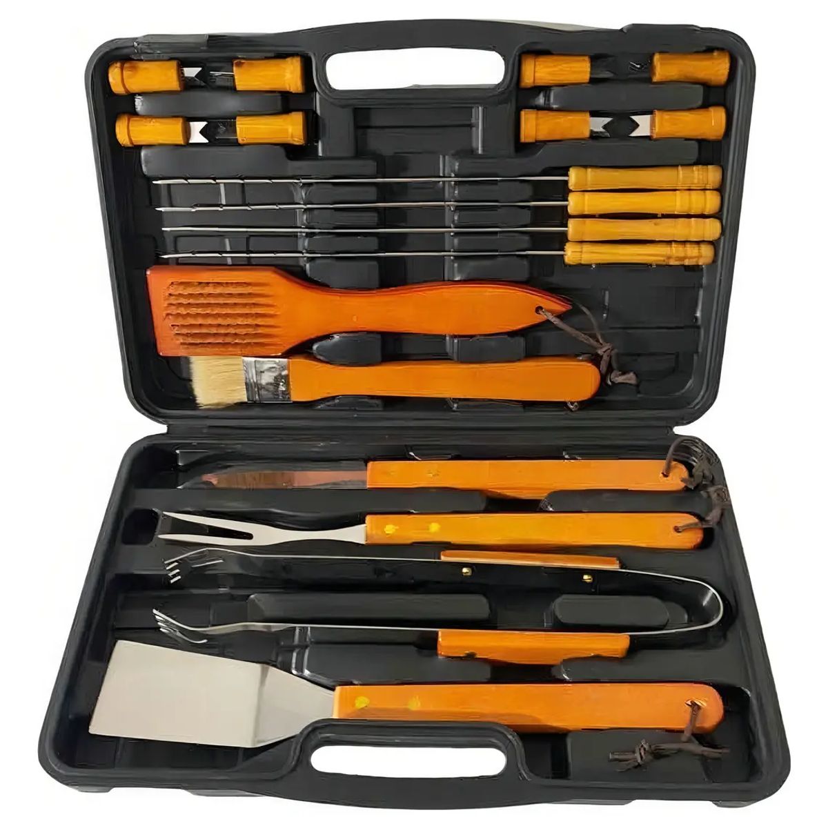 GENERICO - Set Parrilleros Asado Maleta 18 Piezas