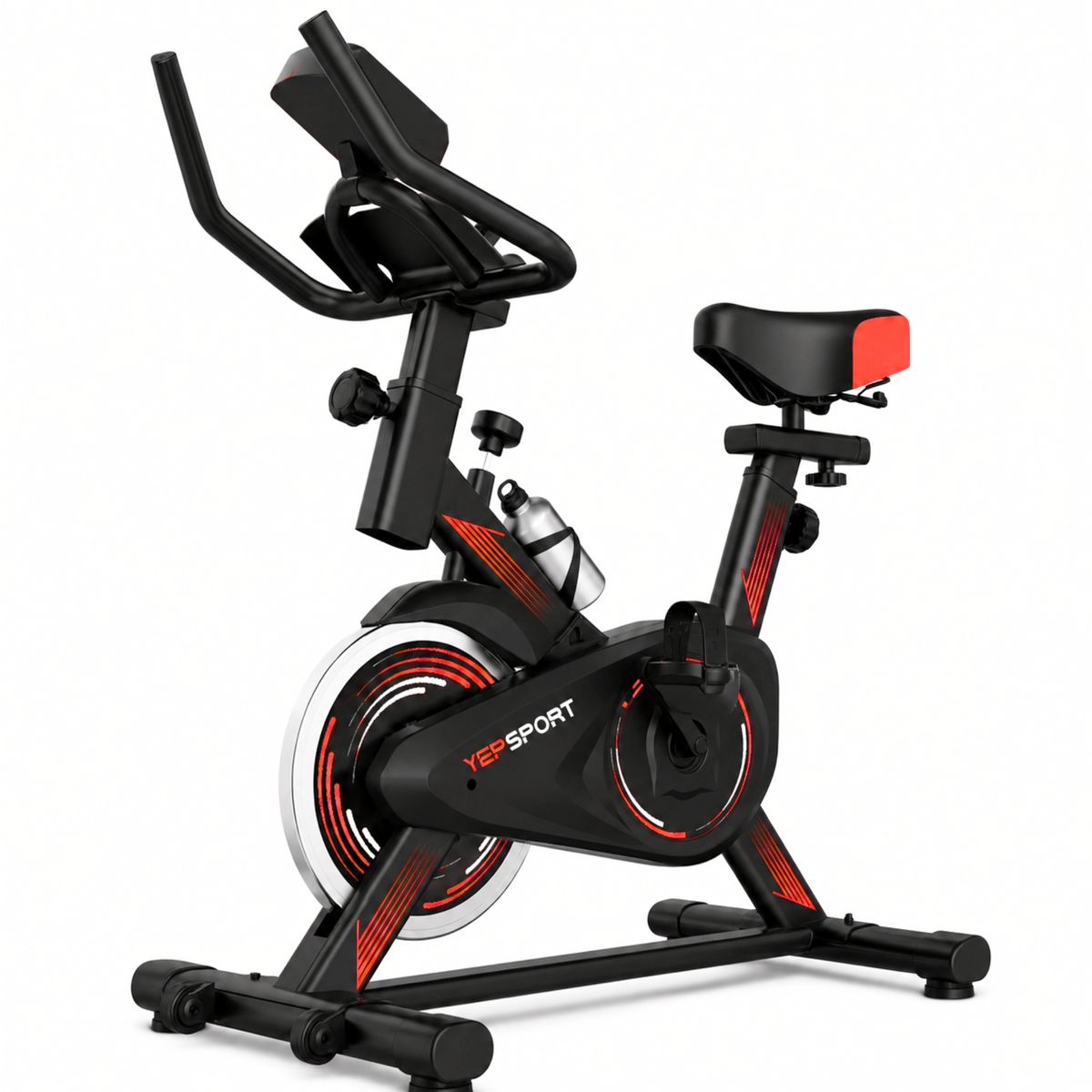 YEP S - Bicicleta Spinning Yepsport Roja Con Botella