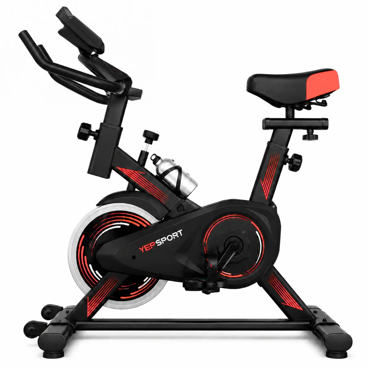 YEP S - Bicicleta Spinning Yepsport Roja Con Botella