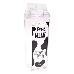 GENERICO - Botella Leche Contenedor Acrílico Transparente 500ML Cocina