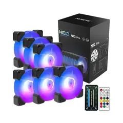 ALSEYE - Pack 6 Ventiladores N12 Pro + Controlador