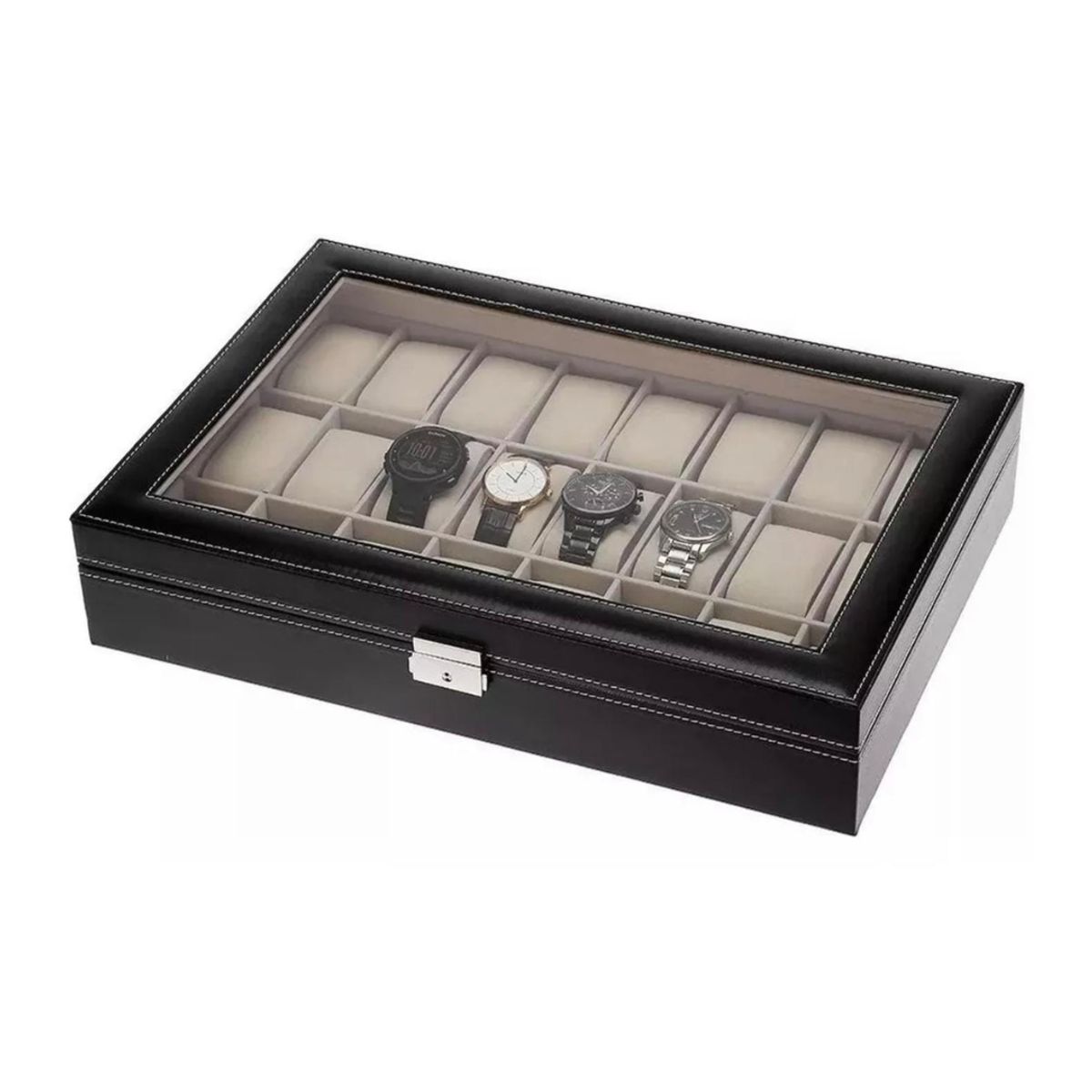 GENERICO - Caja Organizadora 24 Relojes De Lujo