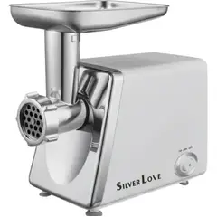 MOVI - MOLEDORA DE CARNE SILVER LOVE 1000W BANDEJA ACERO INOXIDABLE
