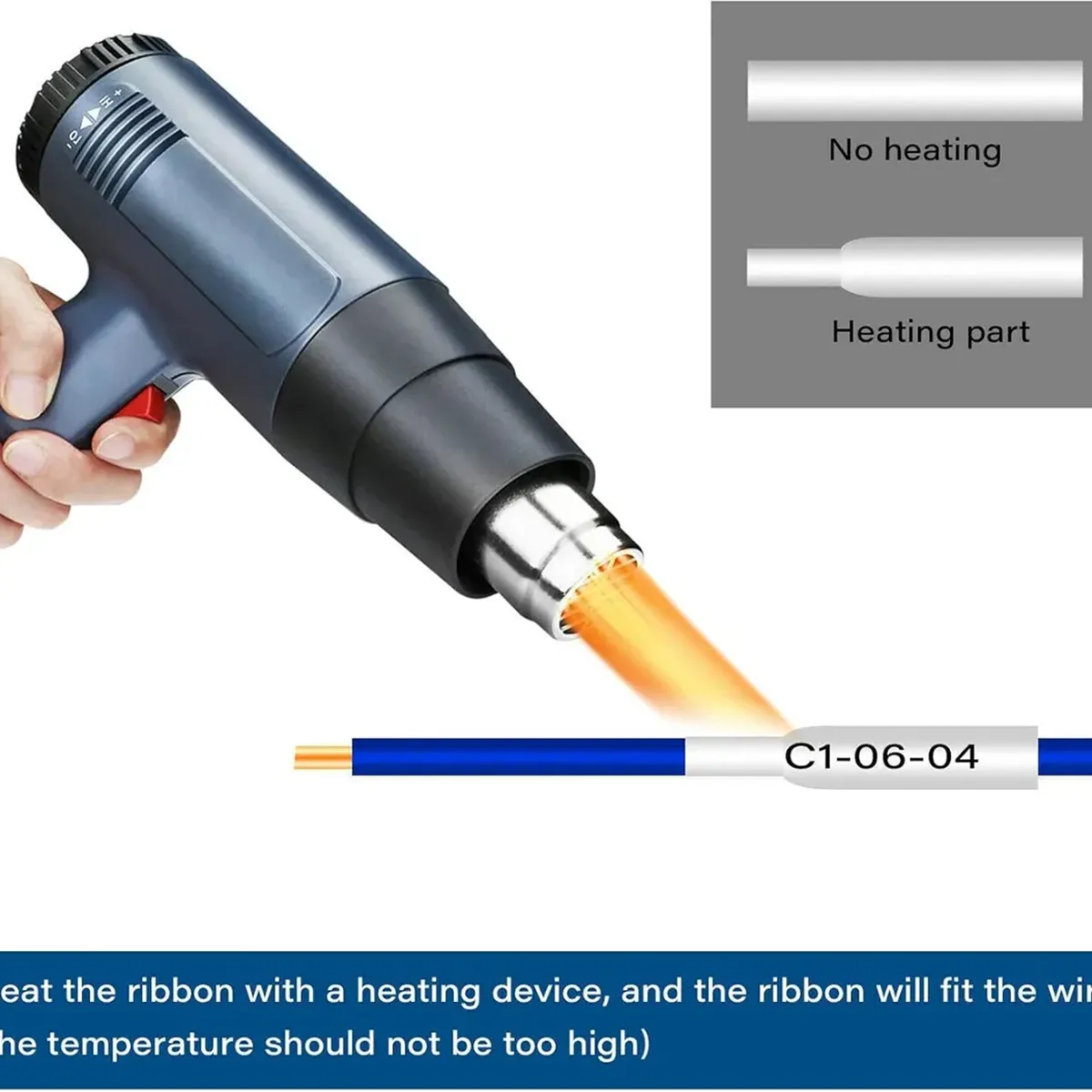 GENERICO - Cinta Termocontraible Para Brother Hse-211 5.8mm X 1.5m