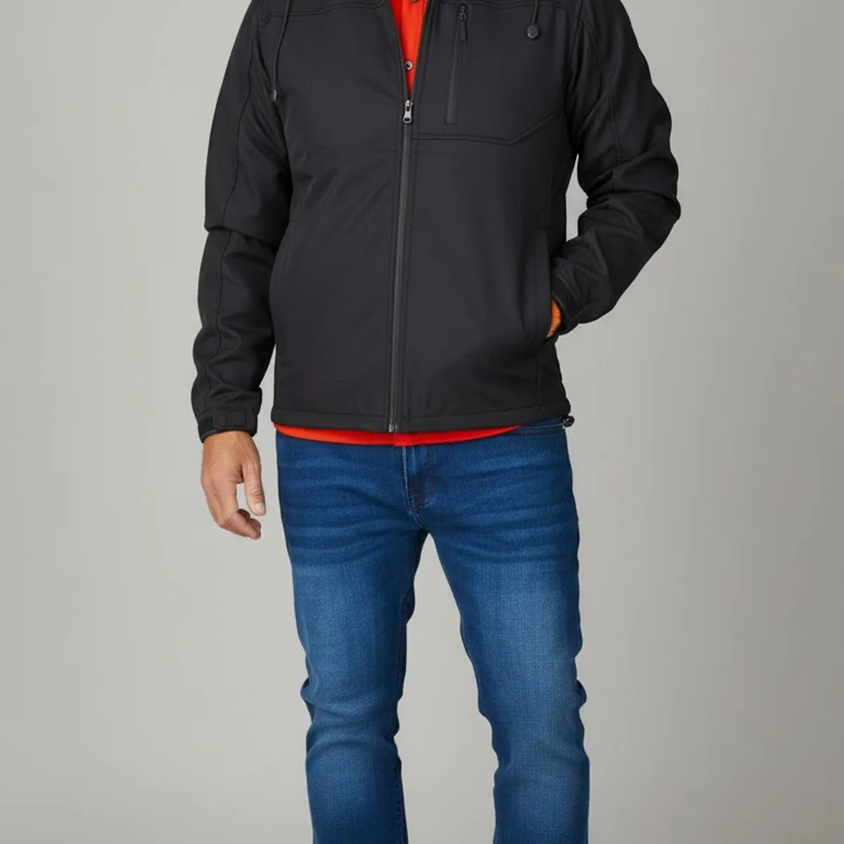 BLUE MOUNTAIN - Chaqueta Softshell Hombre Impermeable