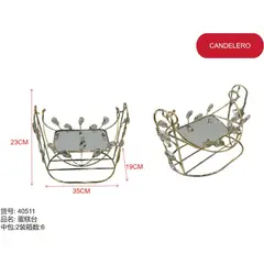 GENERICO - Candelero (23CM*35CM*18CM) 40511