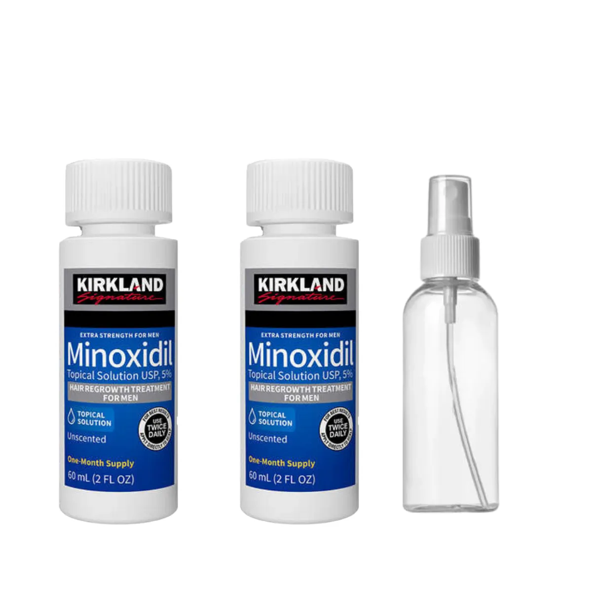 KIRKLAND - Mínoxídil Kirkland 120ml Crecimiento Cabello Extrafuerte Usp5%