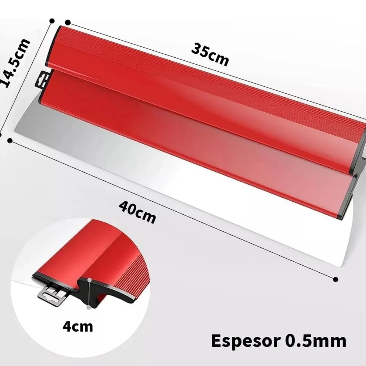 GENERICO - 60 Cm Alisador De Yeso Berox Inox, Flexible, Para Masilla