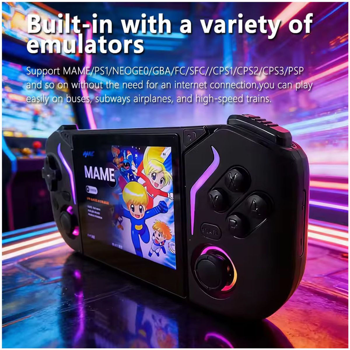 CORRERREY - Consola de Juegos Portátil X95 Pro, 3.5 Pulgadas , Android 9.0, Consola de Videojuegos Retro WiFi