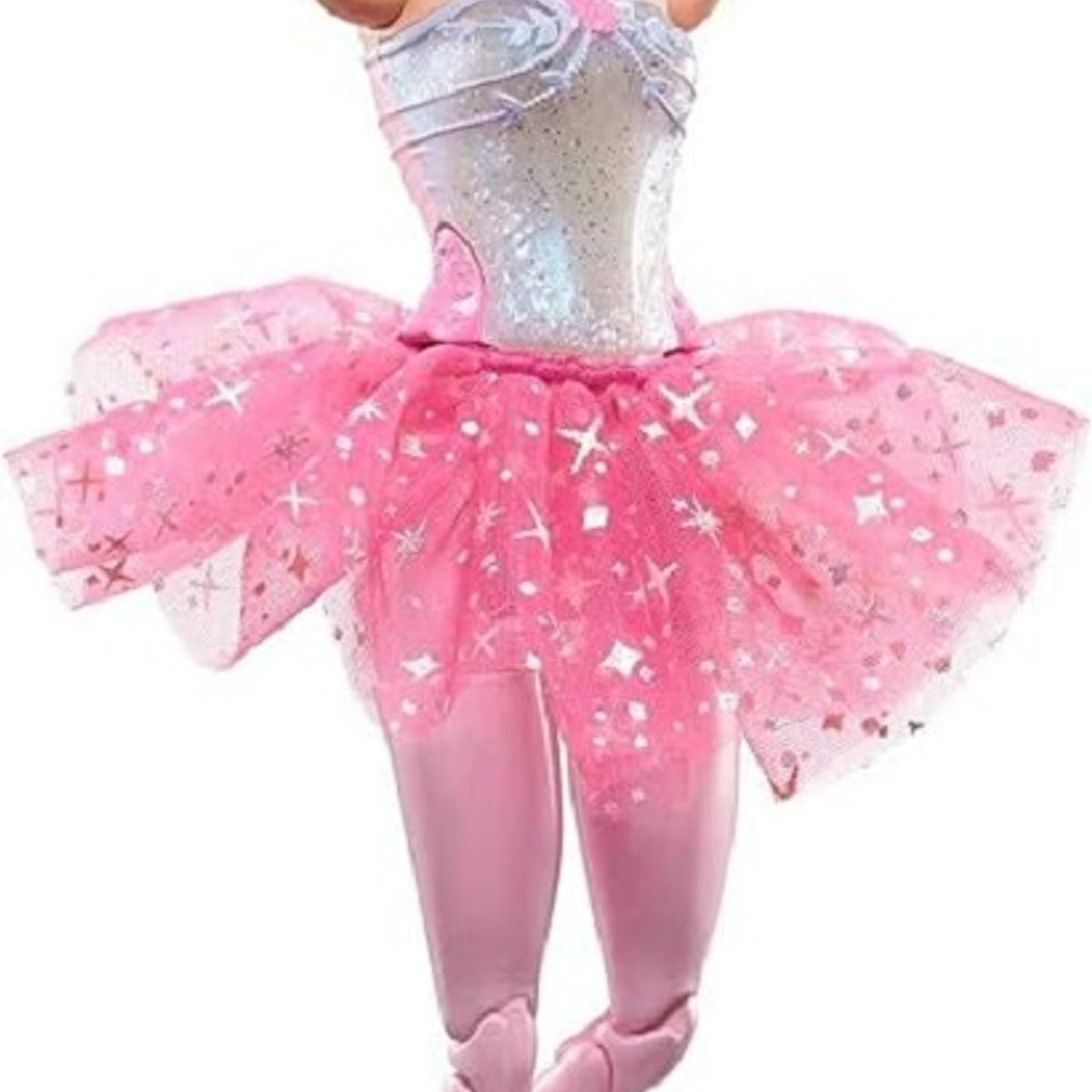 BARBIE - Barbie Fantasía Muñeca Bailarina Luces Brillantes Tutú Rosa