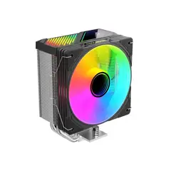 GENERICO - Cooler Para Cpu Coolmoon Gt400 Negro con Pantalla Digital Argb, LGA1851, AM5