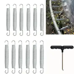 MOONCORE - 12pcs Resortes Para Trampolín-brincolin 17.8cm Y Gancho En T
