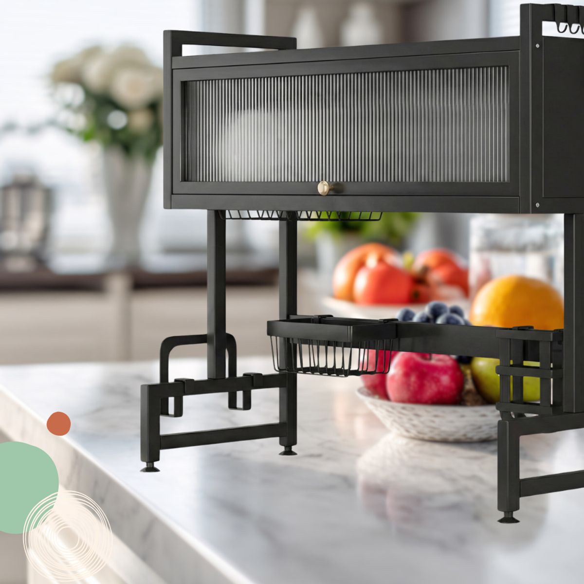 GENERICO - Escurridor Secador De Platos Loza 2 Niveles Cocina Metálico