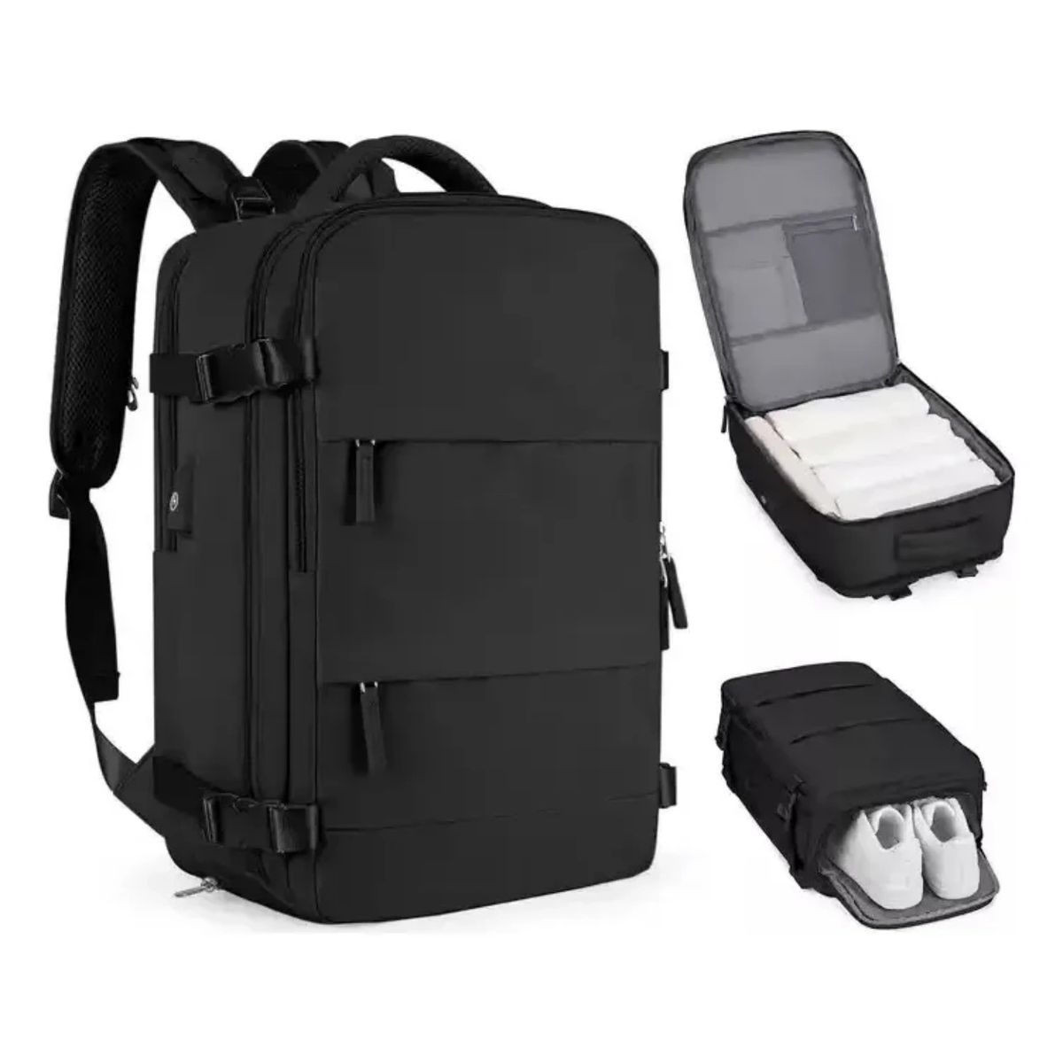 GENERICO - Mochila De Viaje Avión Multifuncional Gran Capacidad 30 Lts