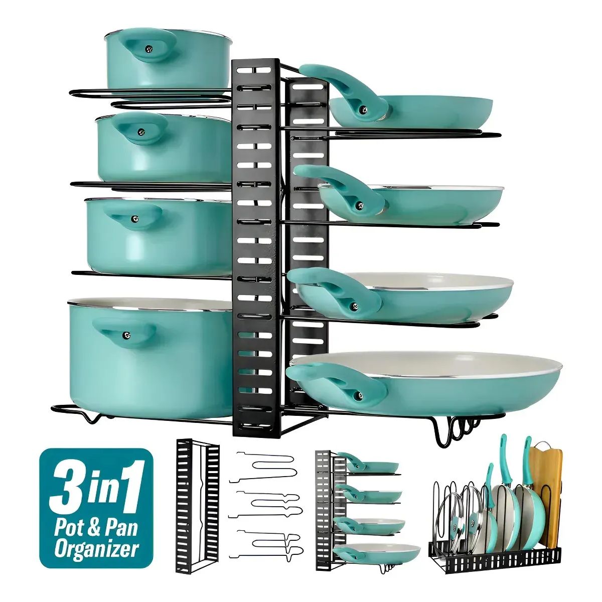 GENERICO - Organizadores De Modulares Ollas Expandible Para Cocina