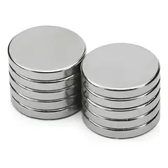 KUANGYE - 10 Imanes Neodimio Redondo Imán 20 X 2mm Super Potente