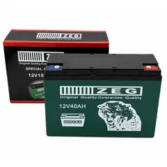 GENERICO - Batería Recargable ZEG 12V 40AH para Moto