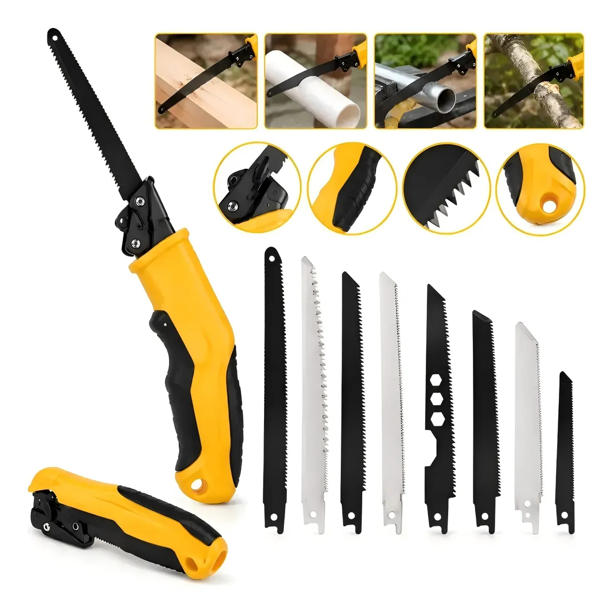 AIZO - 8 in 1 Serrucho Carpintero Metal   acero