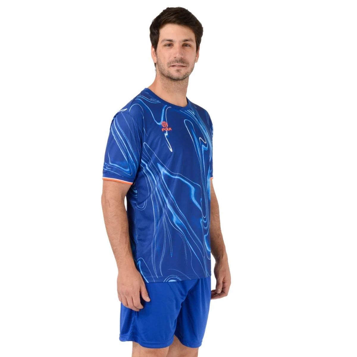 FOUR - Camiseta Four London Blue Dry Fit Sublimada
