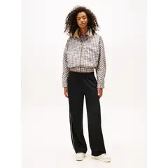 TOMMY HILFIGER - Joggers de punto con parche Tommy Negro Tommy Jeans